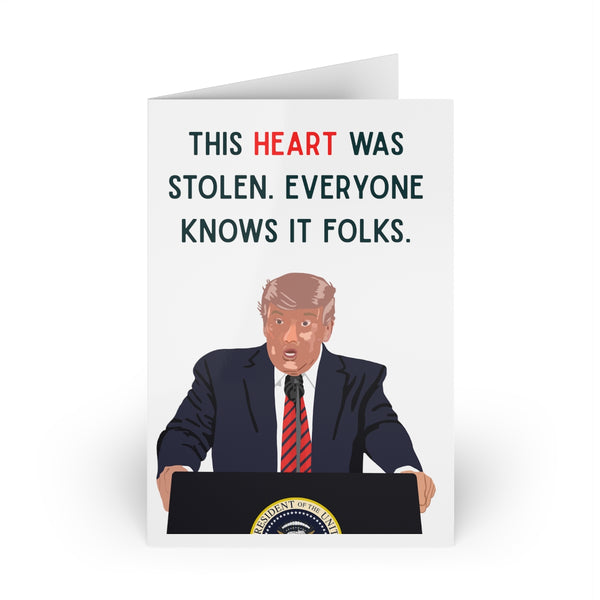 This Heart Was Stolen - Valentines Card