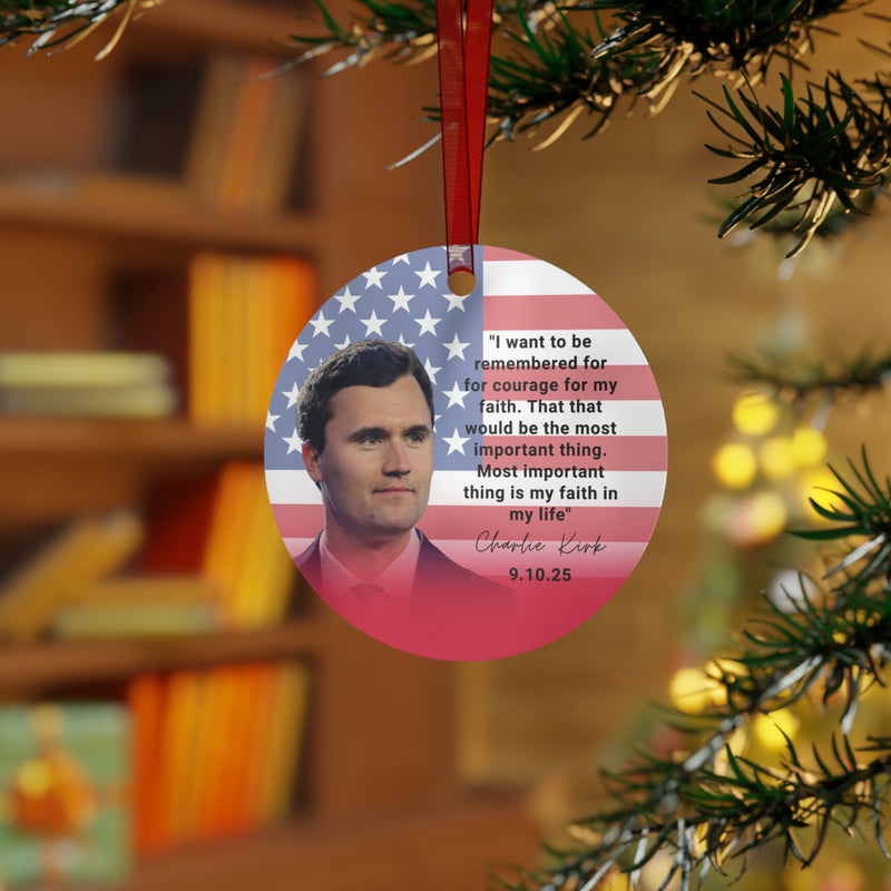 Charlie Kirk Memorial Ornament