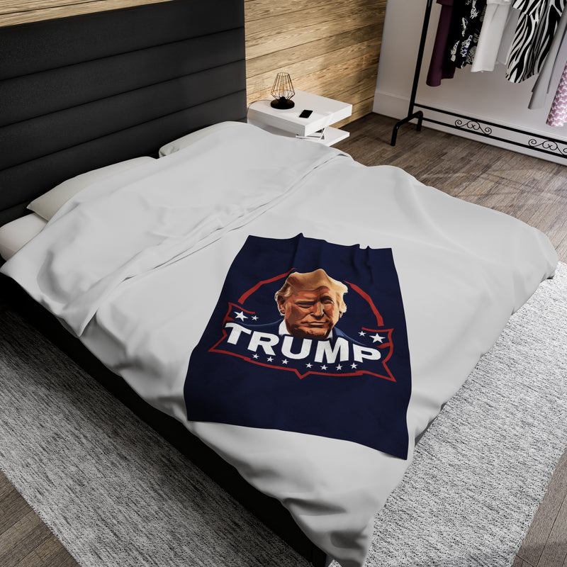 Trump Velveteen Plush Blanket