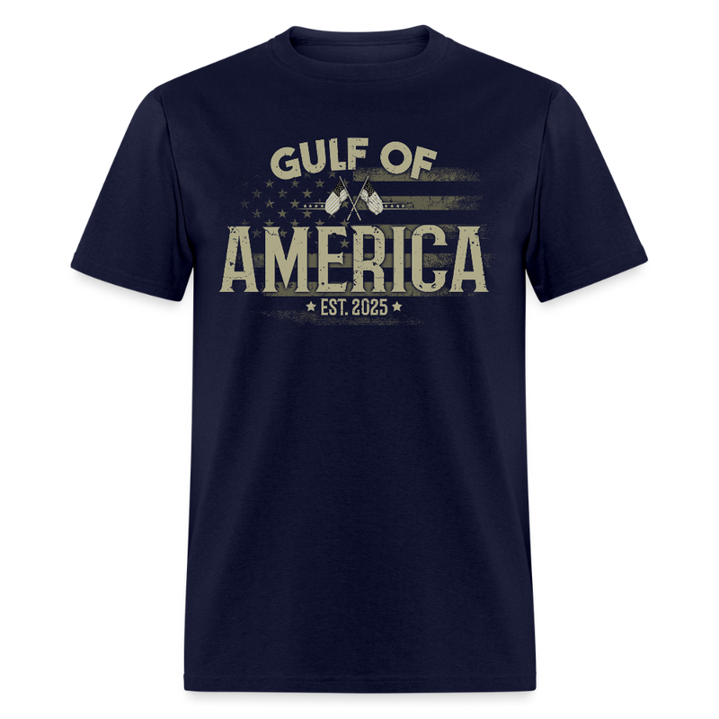 Gulf of America Est. 2025 Flag T Shirt - navy