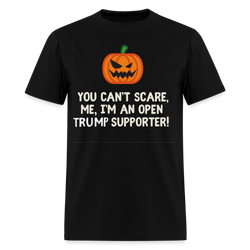 You Can't Scare Me Halloween T Shirt - black