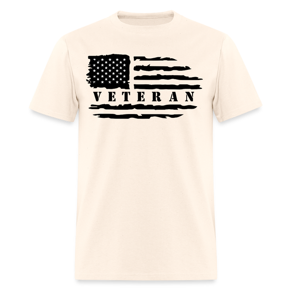 Veteran USA Flag T Shirt - 3 - natural