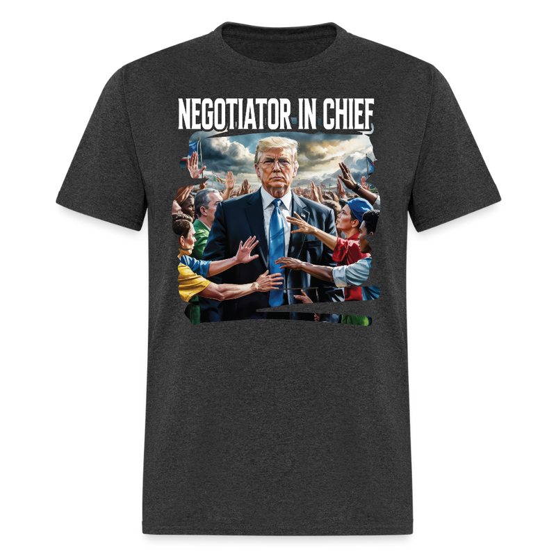 Negotiator In Chief T Shirt - heather black