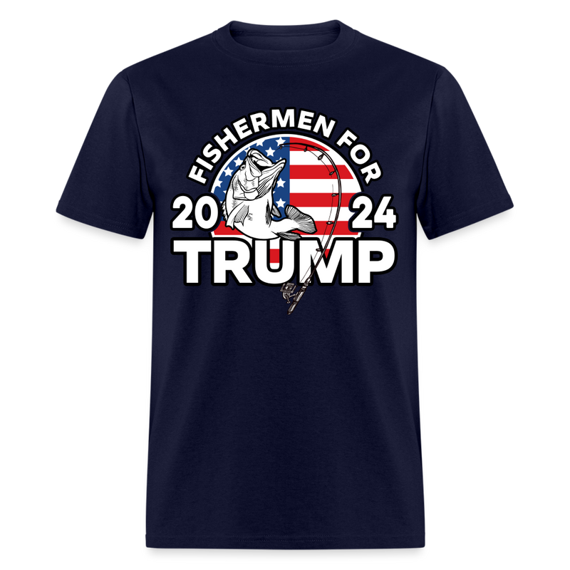 Fishermen For Trump 2024 T Shirt - navy