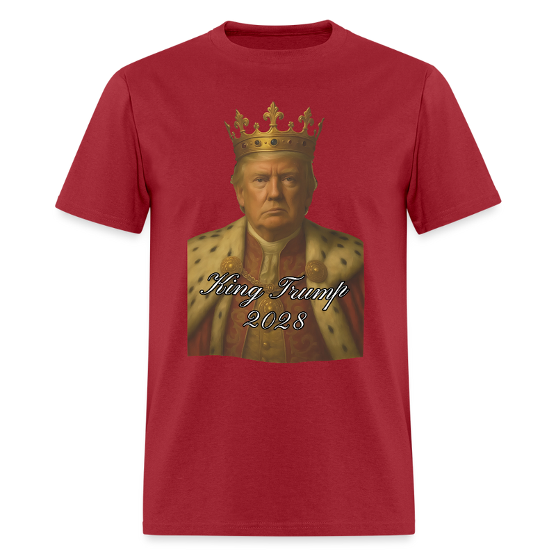 King Trump 2028 T Shirt - dark red