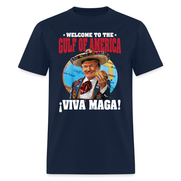 Welcome To The Gulf Of America Trump Taco T Shirt - navy
