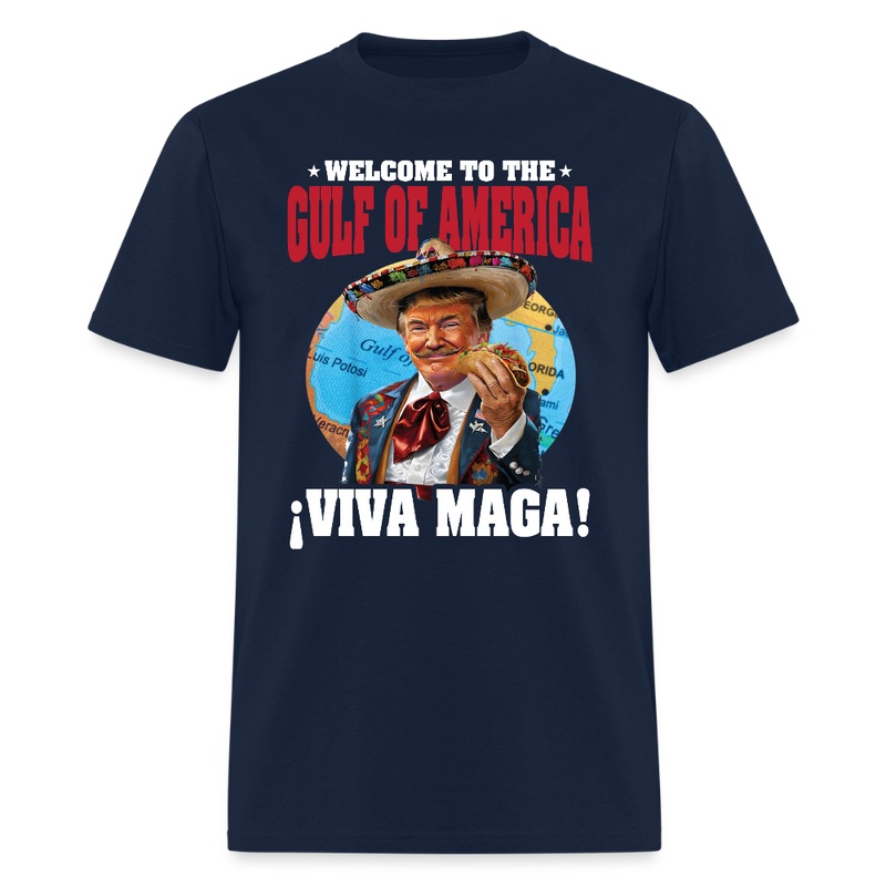 Welcome To The Gulf Of America Trump Taco T Shirt - navy