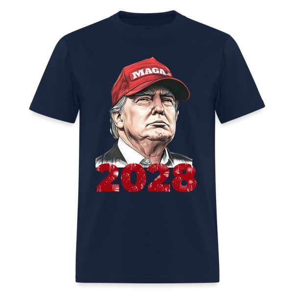 MAGA President Trump 2028 T Shirt - navy