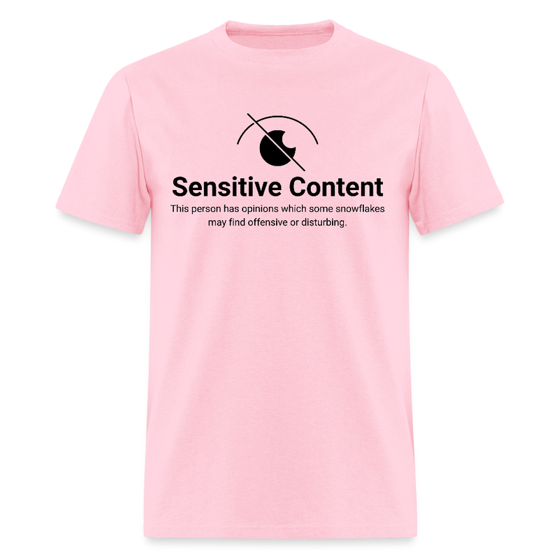 Sensitive Content T Shirt - pink