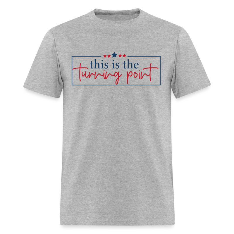 This is the Turning Point T Shirt - 6 - heather gray