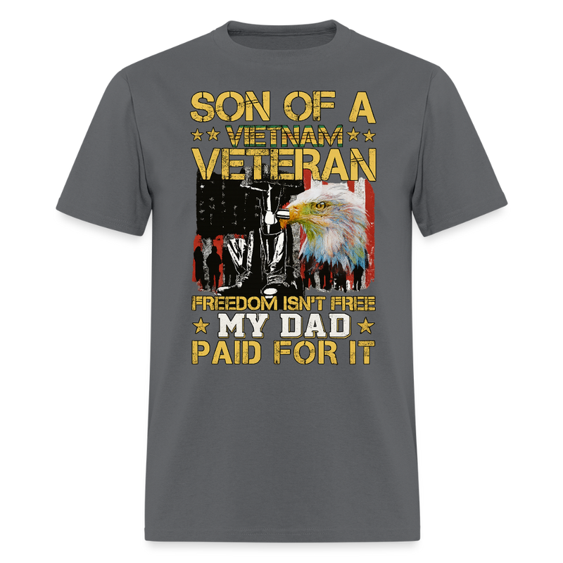 Son of Vietnam Veteran T Shirt - 6 - charcoal