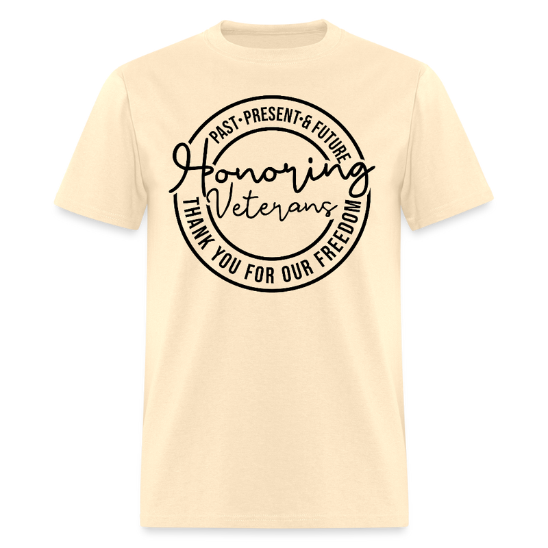 Honoring Veterans T Shirt - natural