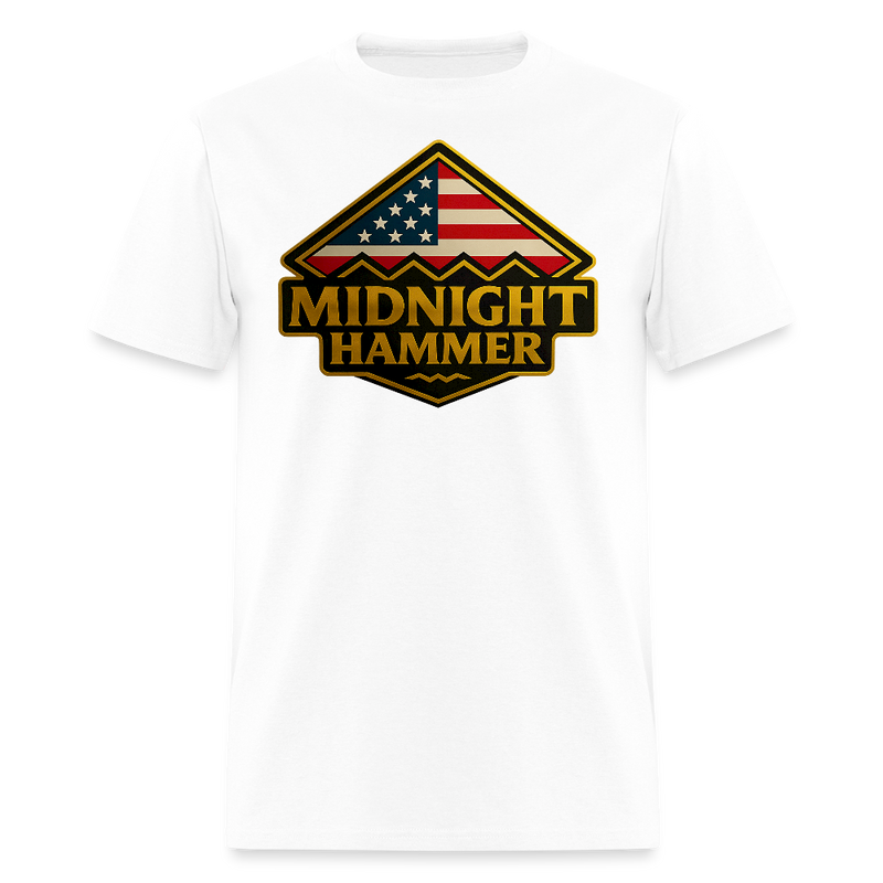 Midnight Hammer B-2 Super Hero T Shirt - white