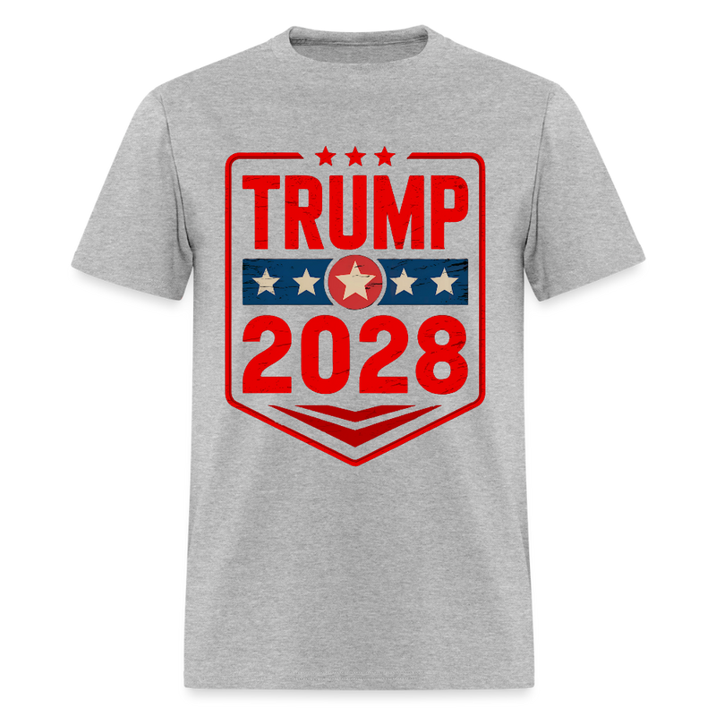 Trump 2028 Patriotic T Shirt - 2 - heather gray