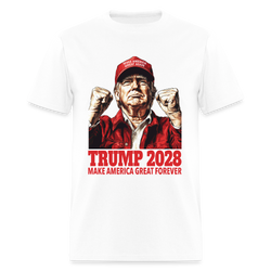 Trump 2028 Make America Great Forever T Shirt - white