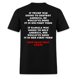 If Trump Was Going To Destroy America T Shirt - black