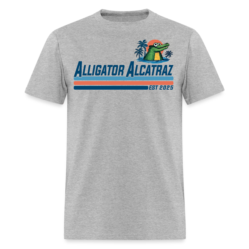 Alligator Alcatraz Est. 2025 T Shirt - heather gray