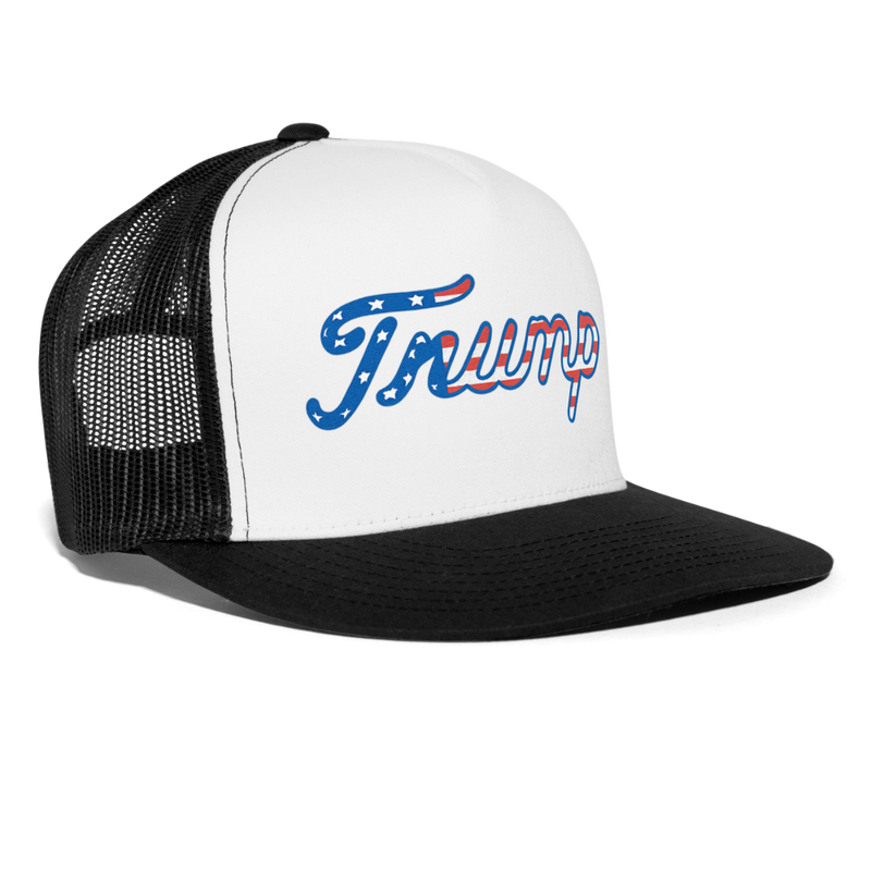 Trump American Trucker Hat - white/black