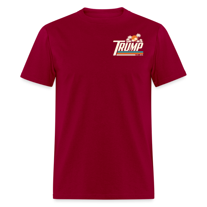 Gulf Of America Est. 2025 Trump 45 47 T Shirt - dark red