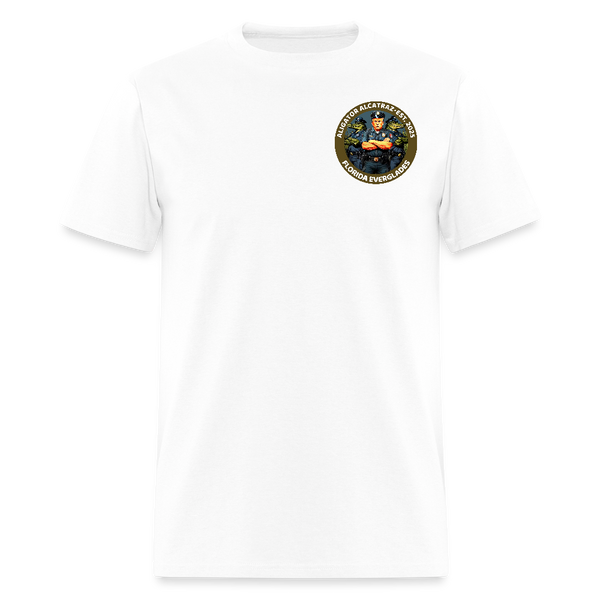 Alligator Alcatraz Welcome To The Swamp Trump T Shirt - white