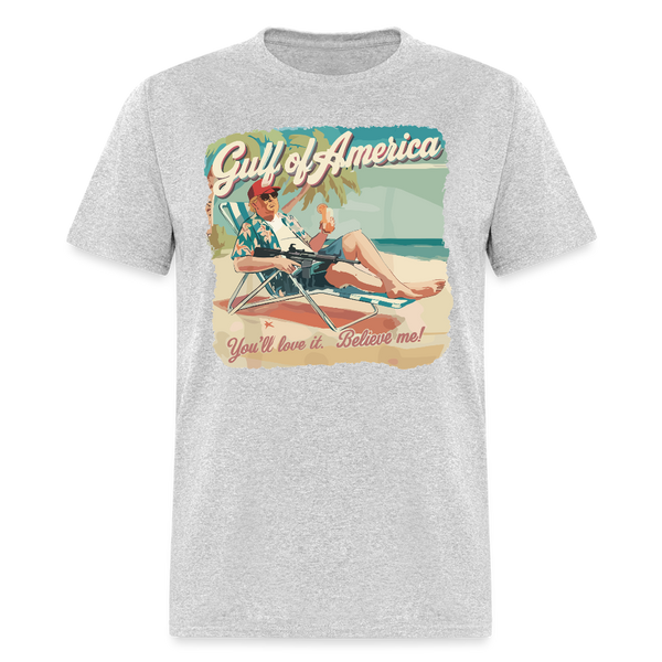Gulf of America You'll Love It Retro T Shirt - heather gray