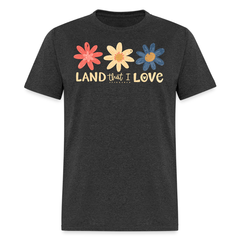 Retro 4th Of July Land That I Love T Shirt - heather black