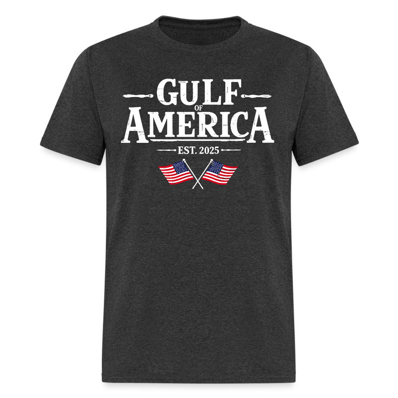 Gulf Of America Est. 2025 T Shirt - 10 - heather black