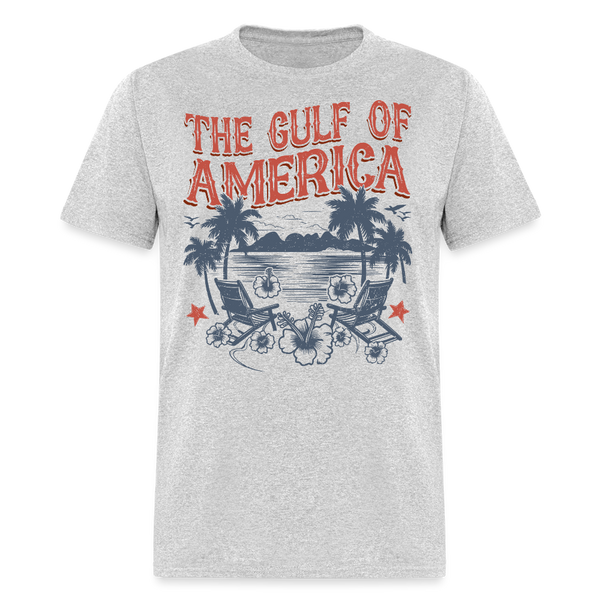 The Gulf Of America Vintage Travel T Shirt - heather gray