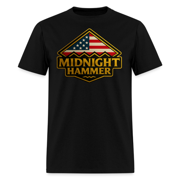 Midnight Hammer B-2 Super Hero T Shirt - black