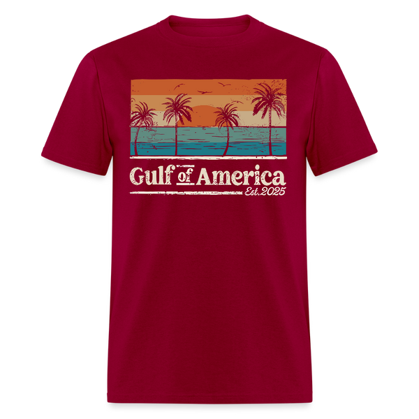 Gulf of America Vintage 2025 T Shirt - dark red