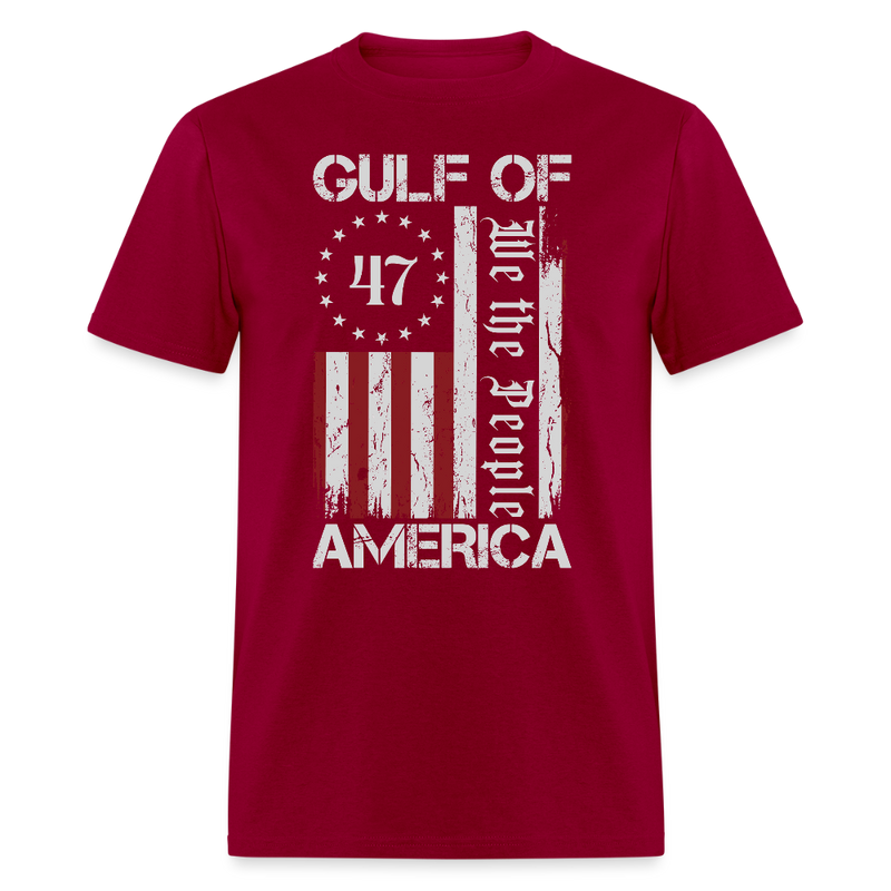 Gulf Of America 47 We The People T Shirt - dark red