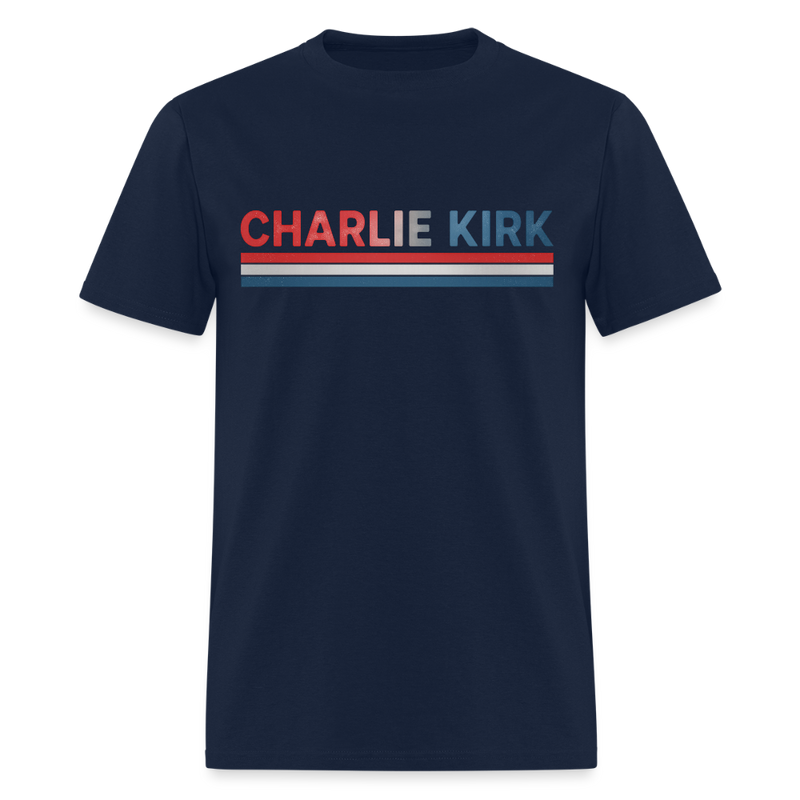 Charlie Kirk T Shirt - navy
