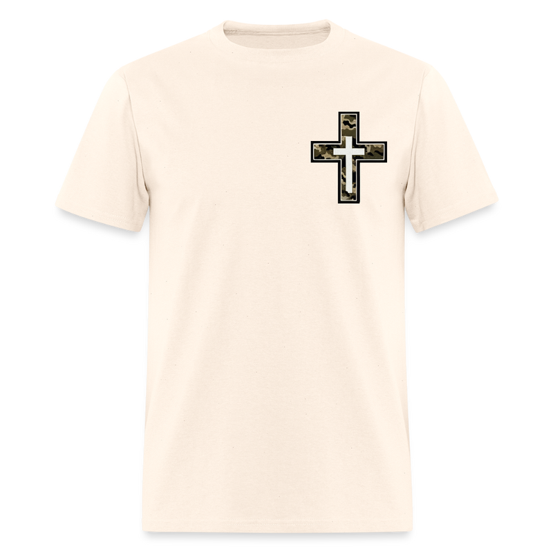 Camouflage Cross Fishing T Shirt - natural