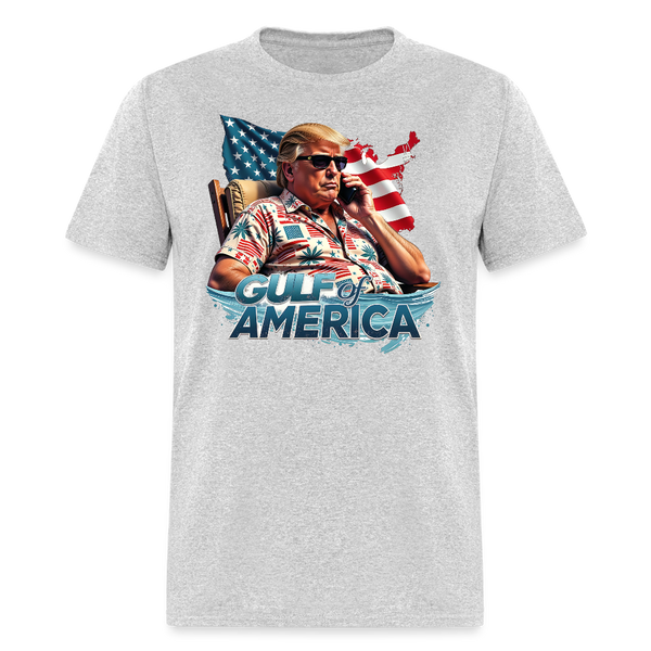 Gulf of America Trump Vacation T Shirt - heather gray