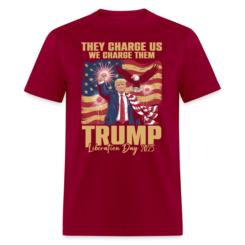 Trump Liberation Day 2025 T Shirt - dark red