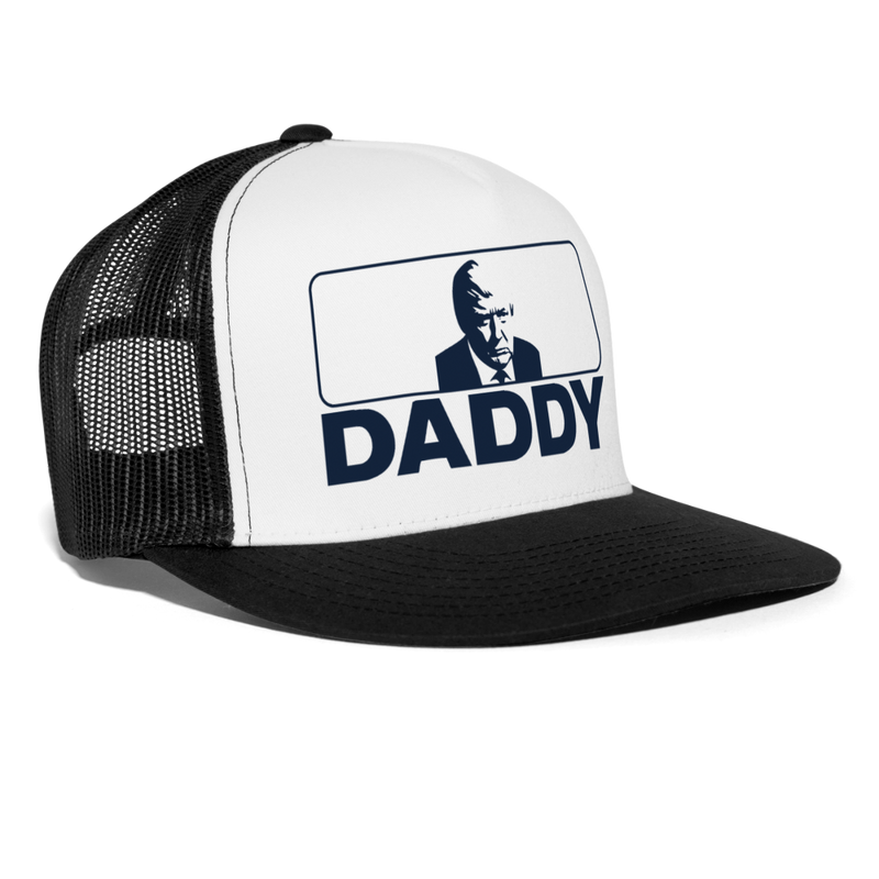 Daddy Trump Trucker Hat - white/black