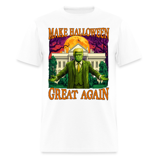 Make Halloween Great Again 2025 T Shirt - white