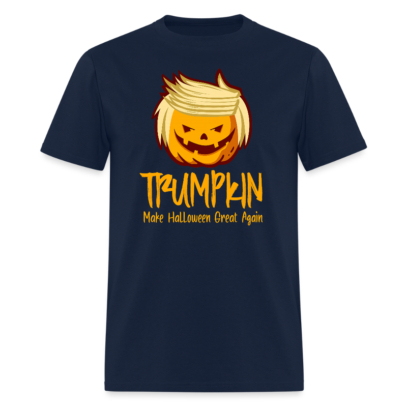 Trumpkin Halloween T Shirt - 5 - navy
