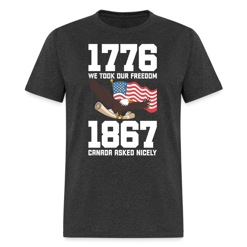 1776 We Took Our Freedom T Shirt - heather black