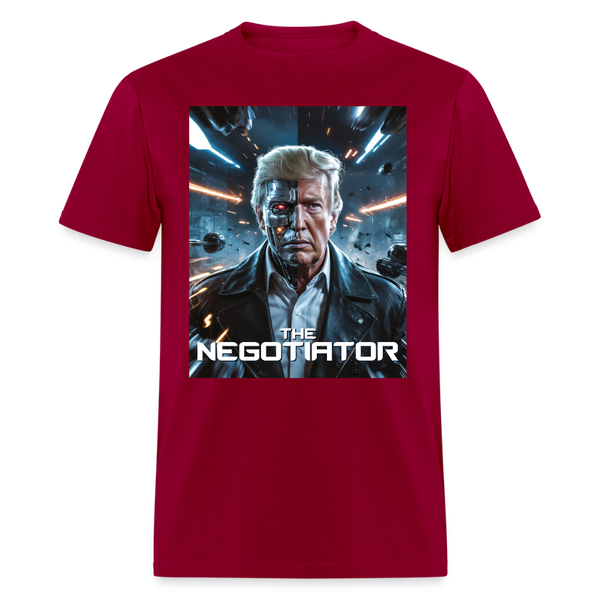 The Negotiator T Shirt - dark red