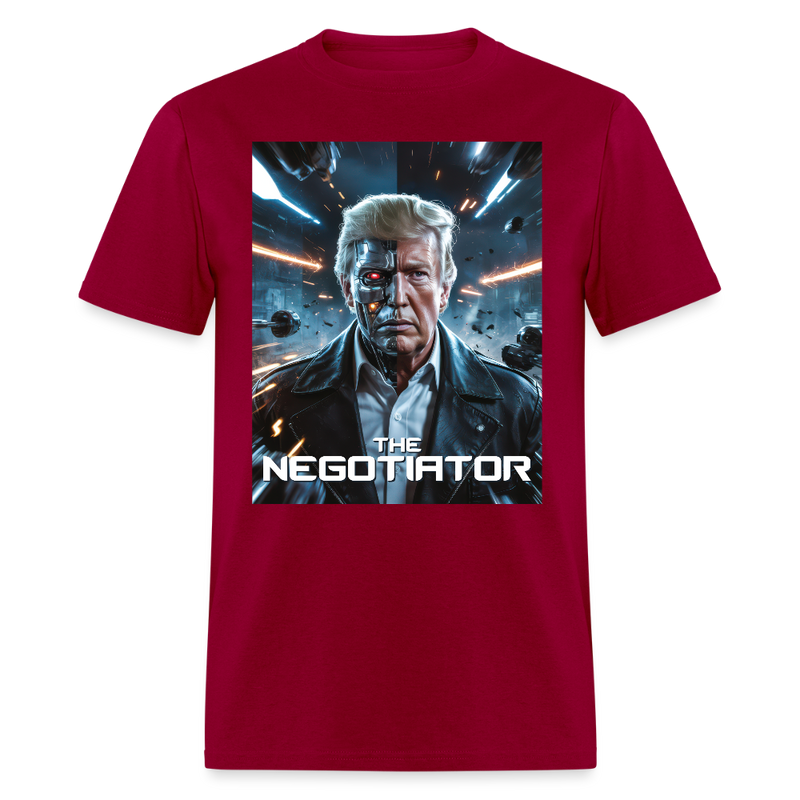 The Negotiator T Shirt - dark red