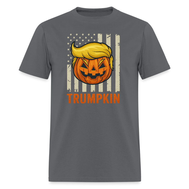 Trumpkin Halloween T Shirt - charcoal