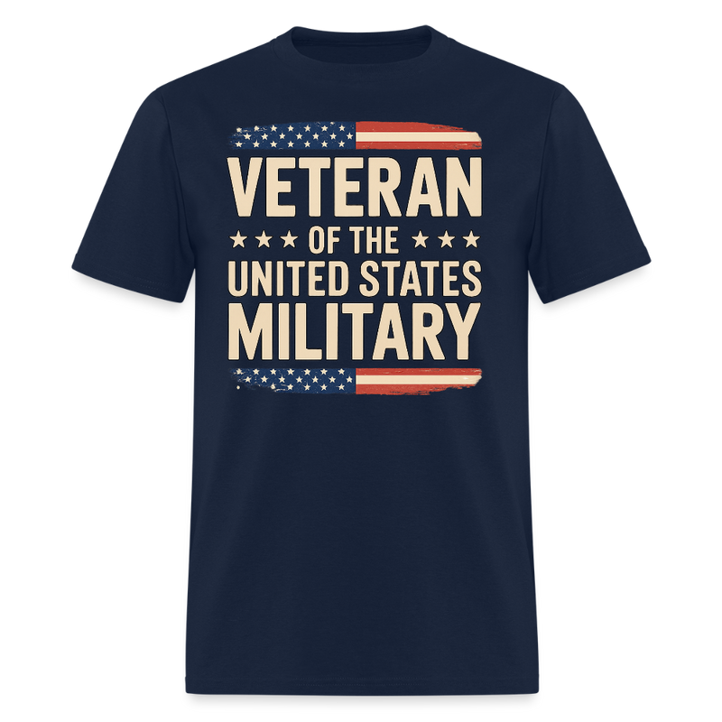 Veteran of the United States Military T Shirt - navy