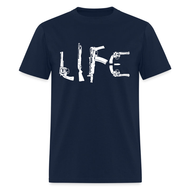 Guns Life T Shirt - navy