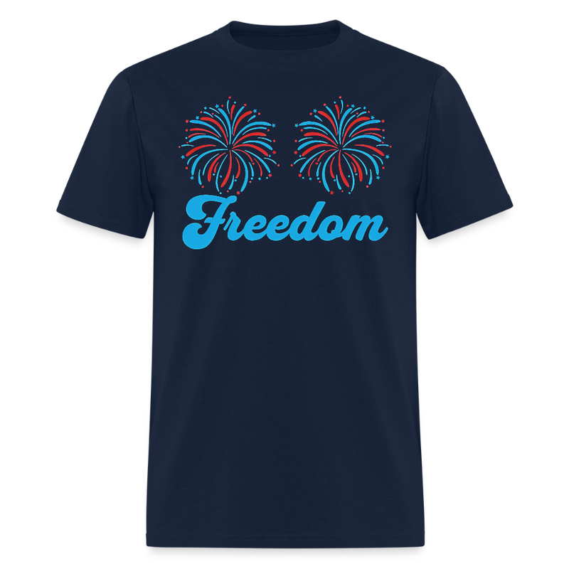Freedom 4th of July T Shirt - navy