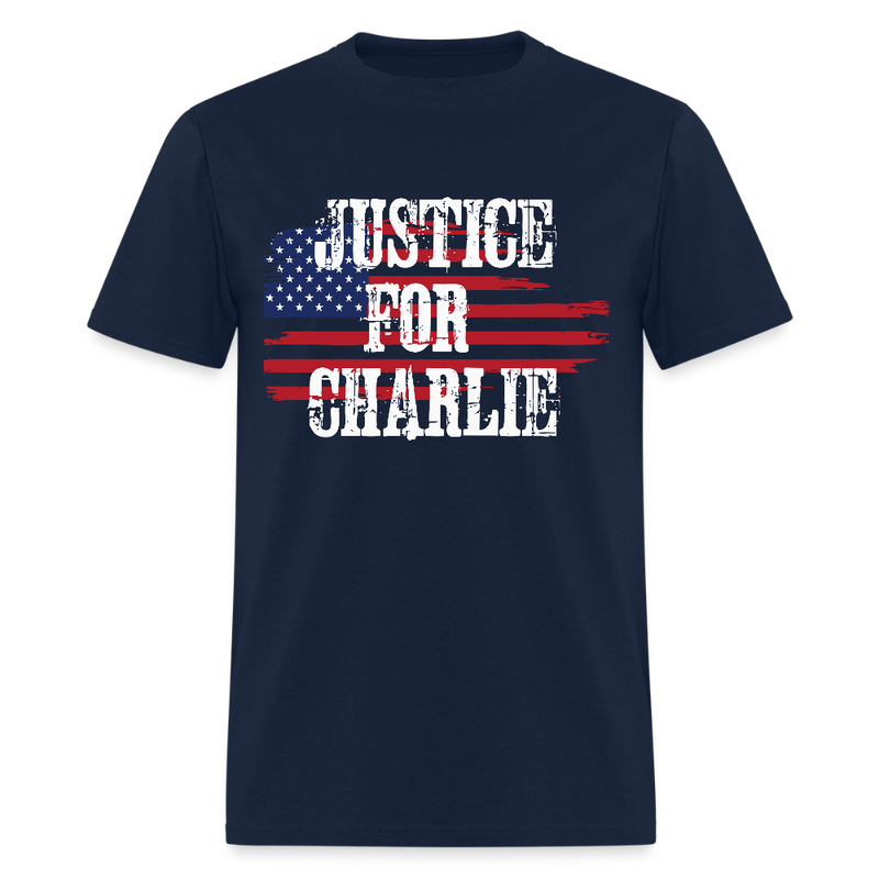 Justice For Charlie T Shirt - navy