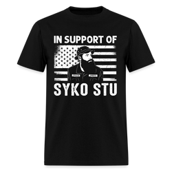 In Support Of Syko Stu T Shirt - black