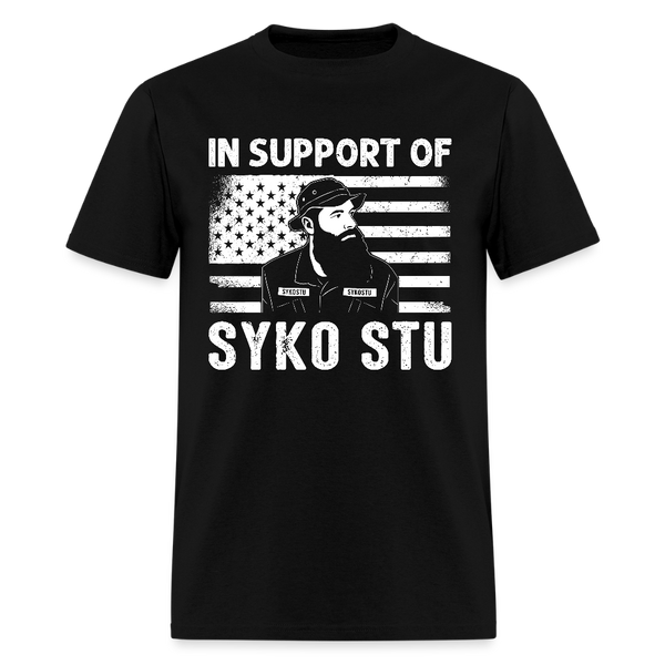 In Support Of Syko Stu T Shirt - black