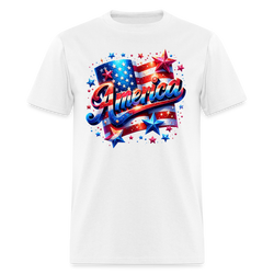 America 4th Of July T Shirt - white