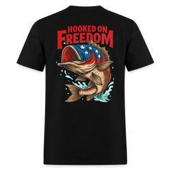 Hooked On Freedom T Shirt - black